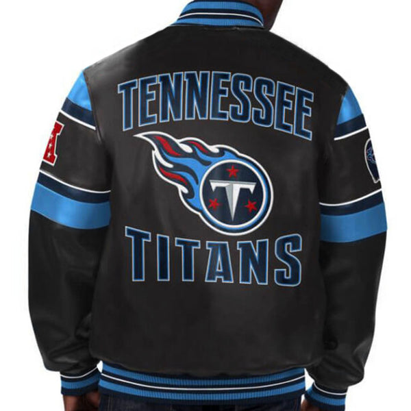 NFL Tennessee Titans Multicolor Leather Jacket by TP