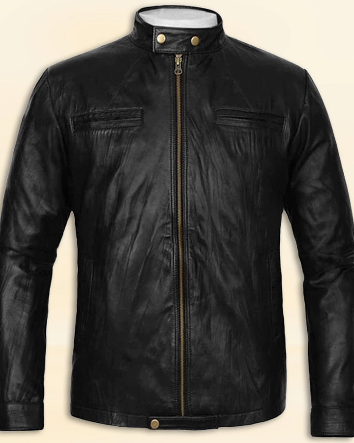 Zac Efron's elegant 17 Again leather jacket for men in USA market