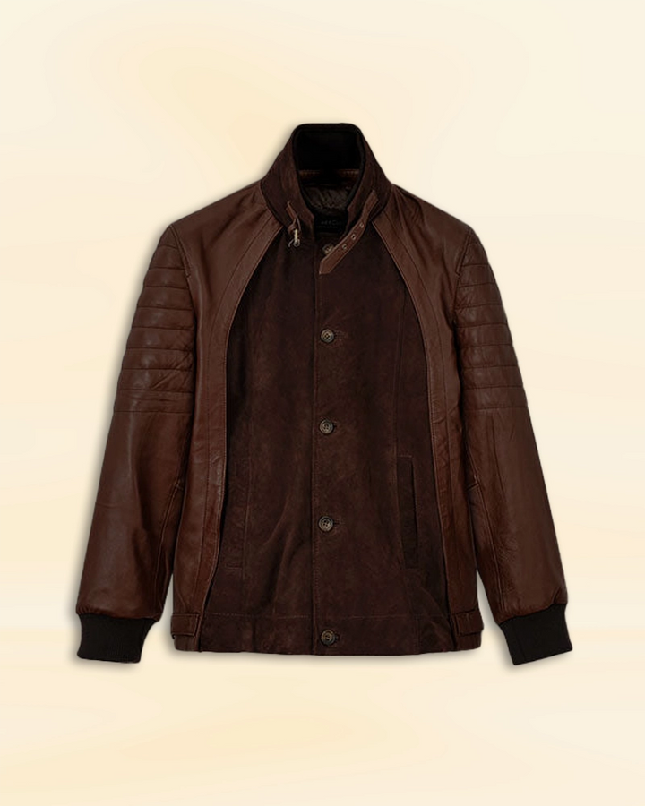 Upgrade your wardrobe with this sleek and fashionable leather jacket worn by Daniel Radcliffe in American market