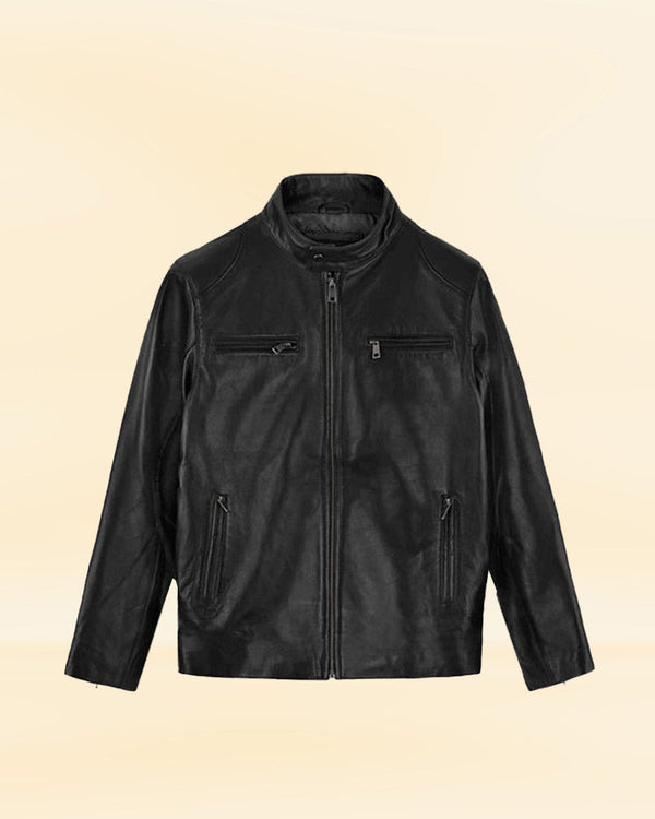 Black Sheep Leather Jacket Worn By Chris Evans