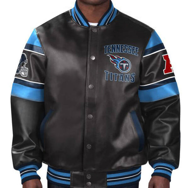 NFL Tennessee Titans Multicolor Leather Jacket by TP