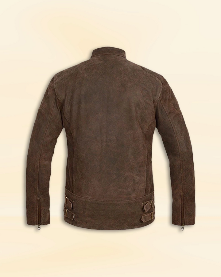 Get the Steve Rogers look with this stylish Captain America Brown Distressed Leather Jacket in American style
