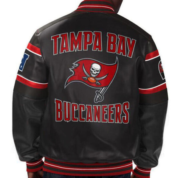 NFL Tampa Bay Buccaneers Multicolor Leather Jacket by TP