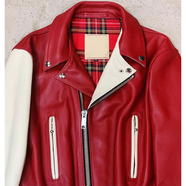 Buy Women's Red Leather Jacket by TP