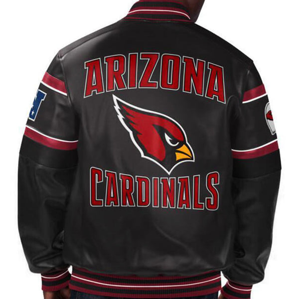 NFL Arizona Cardinals Multicolor Leather Jacket by TP