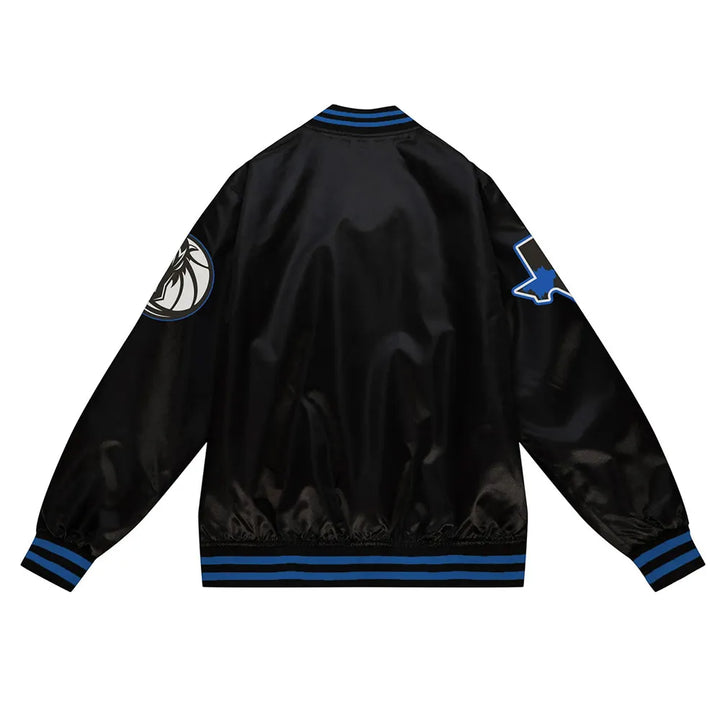 Black Satin Mavericks City Edition Jacket

