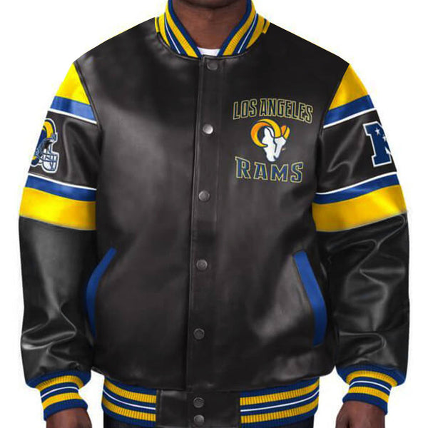 NFL Los Angeles Rams Multicolor Leather Jacket by TP