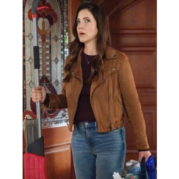Buy 3 Bed 2 Bath 1 Ghost Julie Gonzalo Brown Leather Jacket