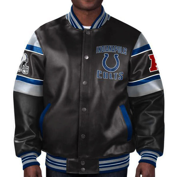 NFL Indianapolis Colts Multi Leather Jacket by TP