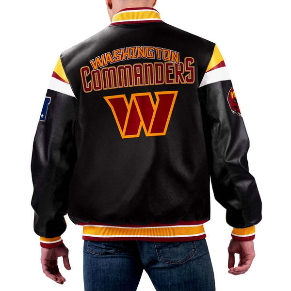 NFL Washington Leather Jacket | NFL Leather Jacket For Men and Women