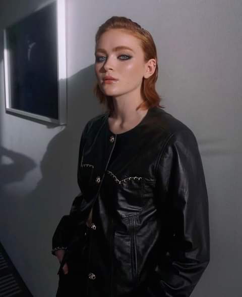 Buy Sadie Sink Classic Leather Jacket