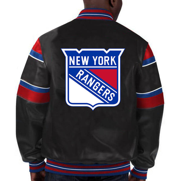 The Pricy New York Rangers leather jacket, NHL edition in USA