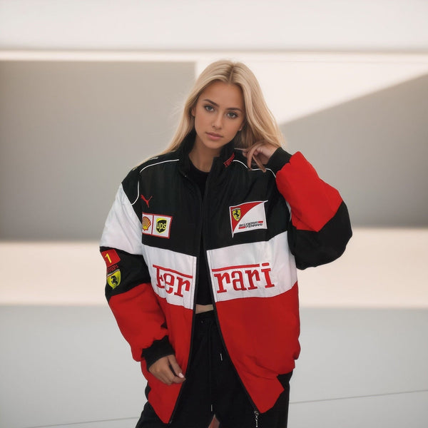 Buy Ferrari F1 Racing Jacket with Sponsor Logos
