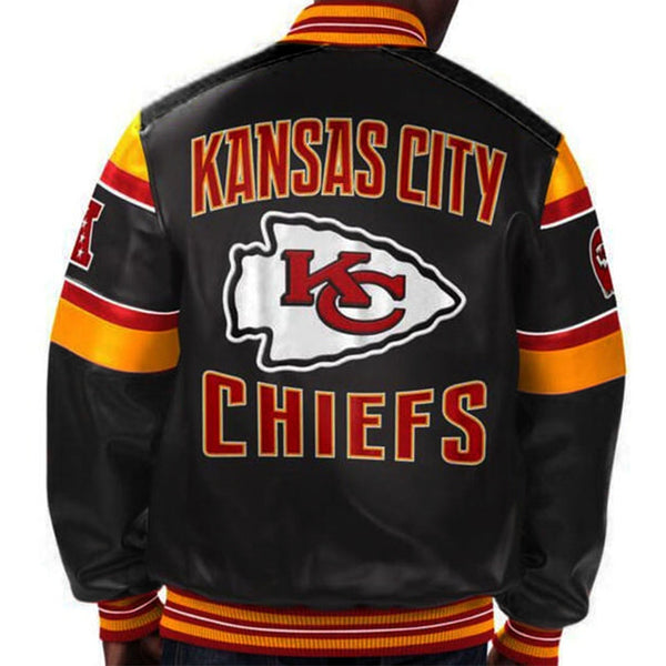 NFL Kansas City Chiefs Leather Jacket | NFL Leather Jacket For Men and Women