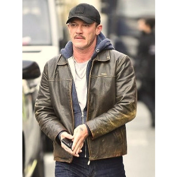 Buy 5lbs Of Pressure Luke Evans Brown Leather Jacket