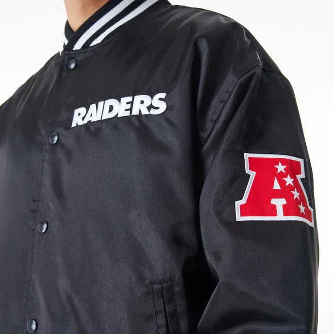 Durable Las Vegas Raiders Bomber Jacket for Outdoor Wear in USA