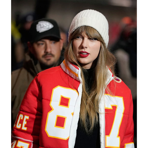 Buy 87 Taylor Swift Travis Kelce Puffer Jacket