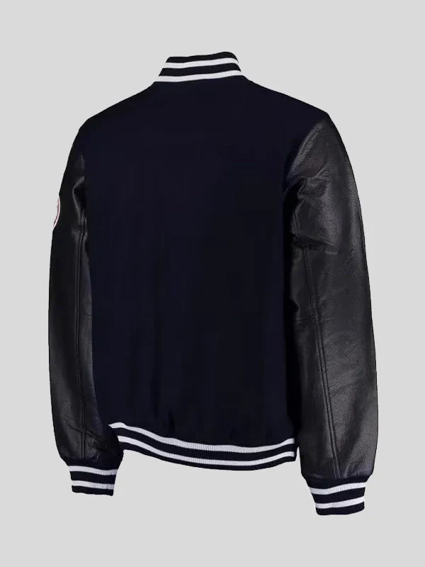 Back View Varsity Yankees New York Wool Jacket