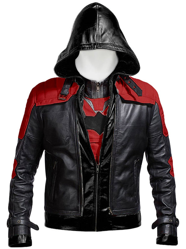 Batman Knight Leather Hood Jacket