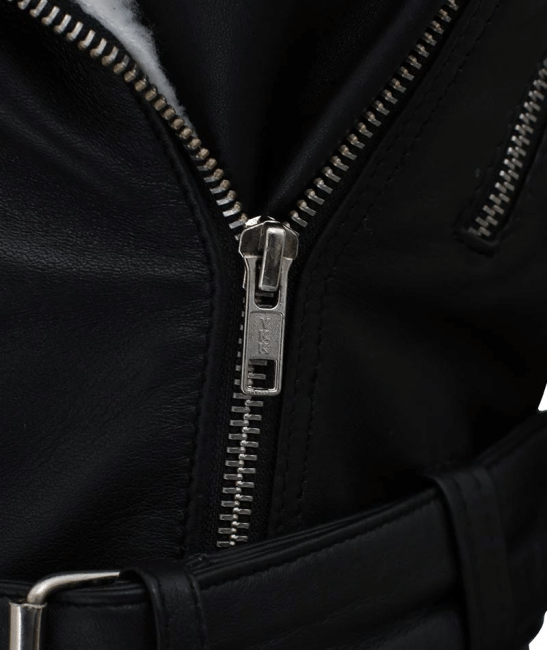 Classic Verona black leather jacket in United state market