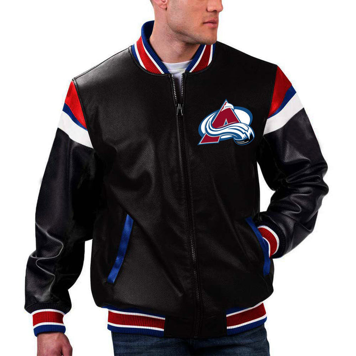 The Pricy NHL Colorado Avalanche Letterman Leather Jacket in France style