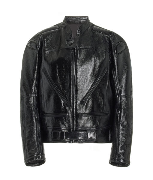 Women's black biker jacket in USA