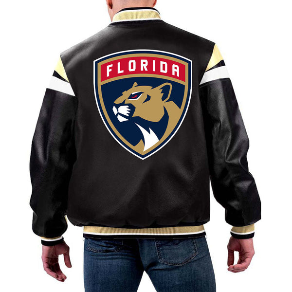 NHL Florida Panthers Leather Jacket by The Pricy in USA