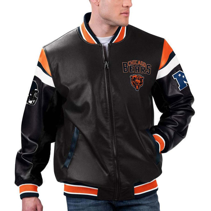 Chicago Bears National Football League leather jacket for men and women in USA
