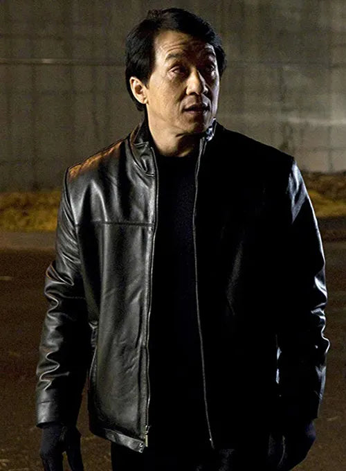 Jackie Chan leather jacket from The Spy Next Door in USA