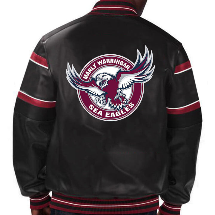 Manly-Warringah NRL leather jacket in USA