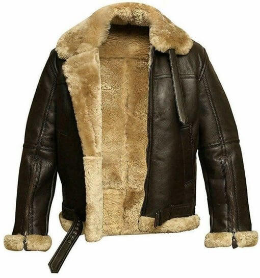 Stylish Men's Fur-Lined Aviator Flying Jacket in United state market