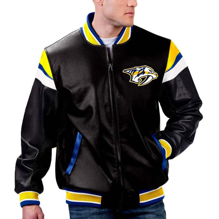 The Pricy NHL Nashville Predators Leather Jacket in France style