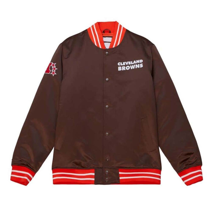 Cleveland Browns NFL Satin Jacket for Fans in American Style