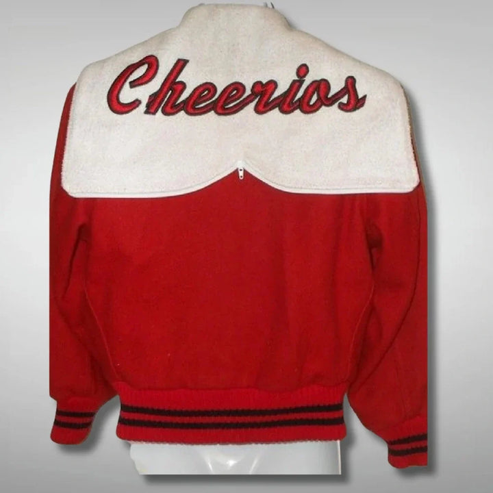 Back View Red Varsity Glee Cheerios Jacket