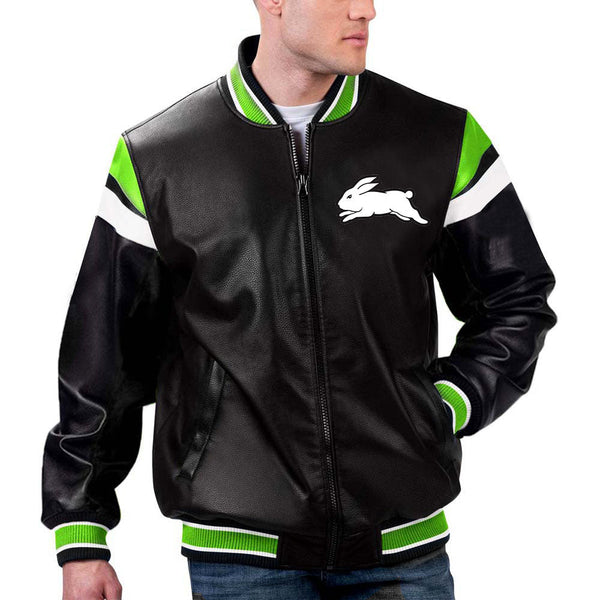 NRL South Sydney Rabbitohs Leather Jacket by The Pricy