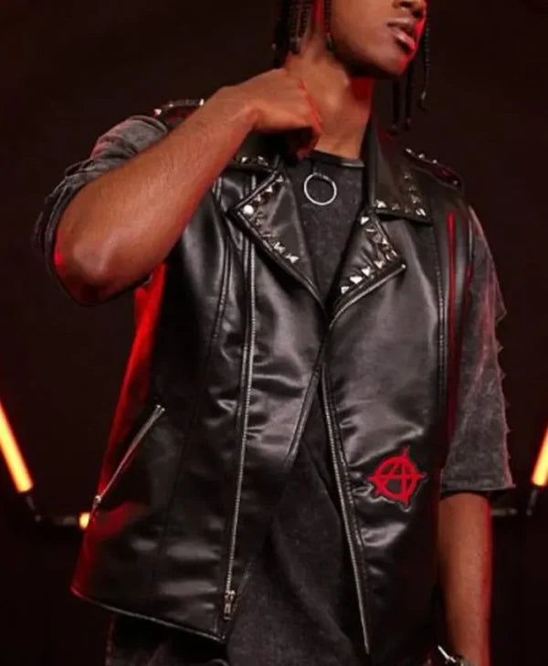 Shop Spider-Man: Across the Spider-Verse Spider-Punk Leather Vest