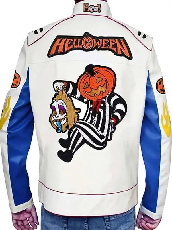 Spooky Trick Or Treat Leather Jacket