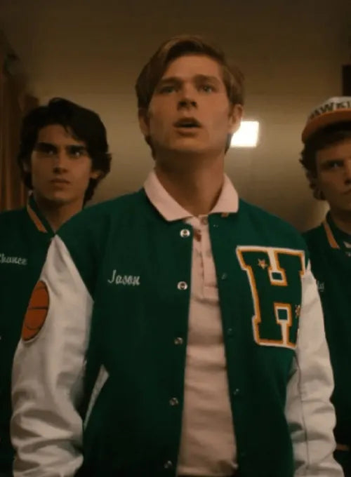 Stranger Things Season 4 Hawkins green baseball varsity jacket in USA