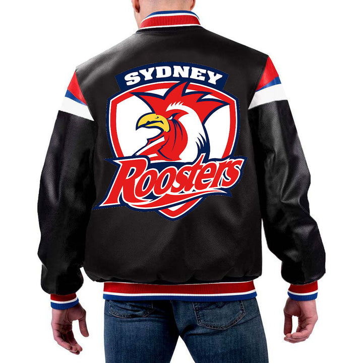 NRL Sydney Leather Jacket by The Pricy in USA