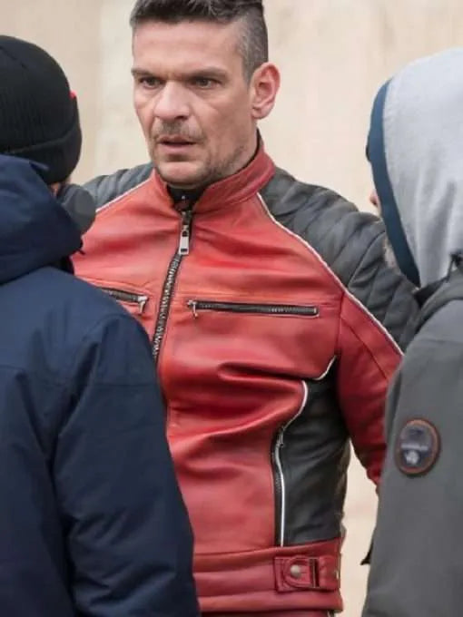 Buy Tetris April X Motorcycle Leather Jacket