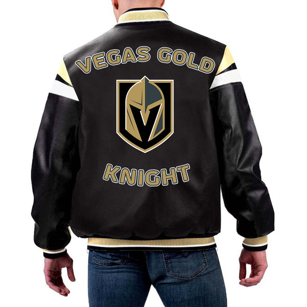 NHL Vegas Golden Knights Leather Jacket by The Pricy in USA