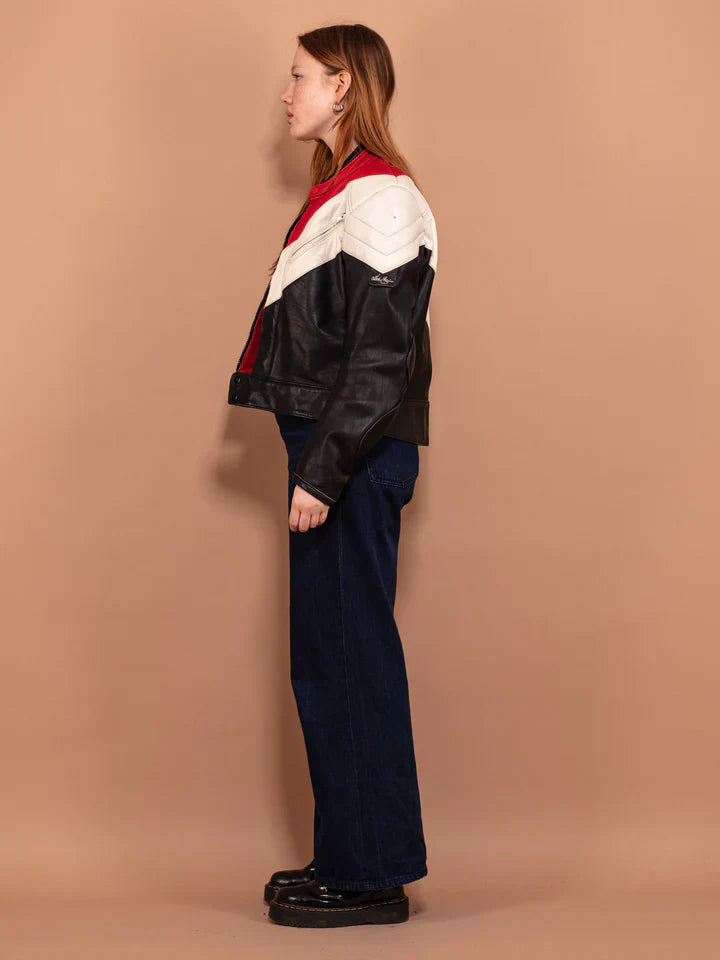 TJS Vintage Leather Jacket for Women in American market