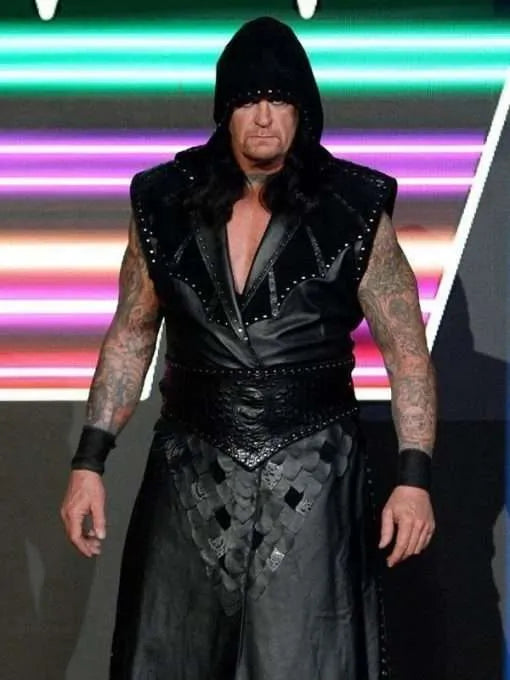 Buy WWE Raw The Undertaker Leather Vest Coat
