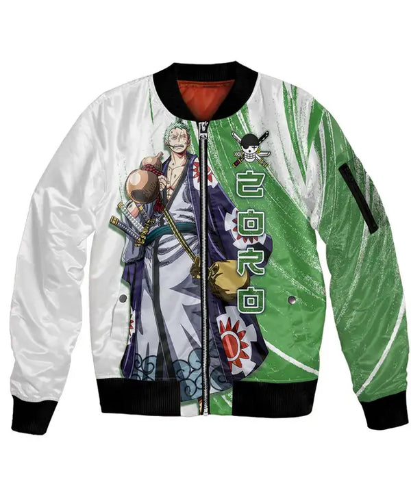 Shop Zoro One Piece Varsity Jacket