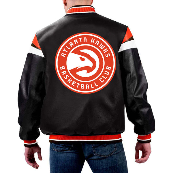 NBA Atlanta Hawks Leather Jacket for Men and Women in USA