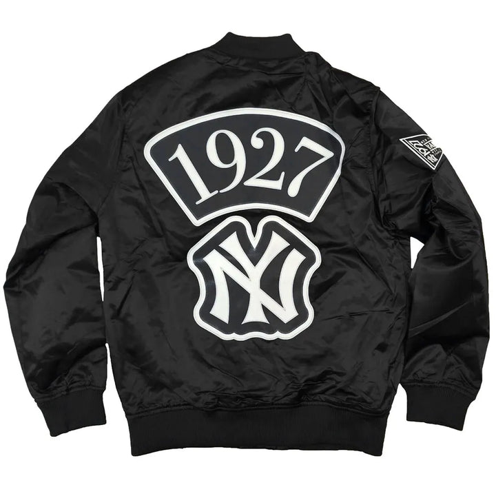 Men’s New York Yankees Murderers Row Satin Jacket in Action in USA