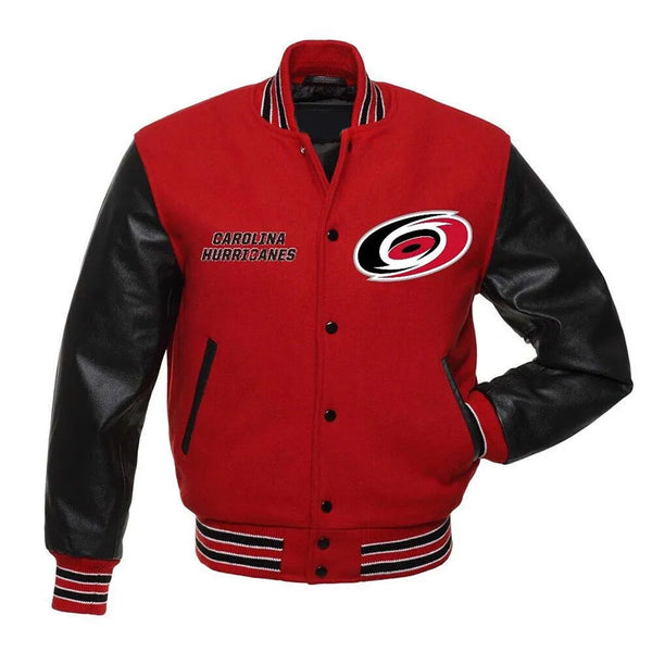 NHL Carolina Hurricanes wool Jacket Men and Women