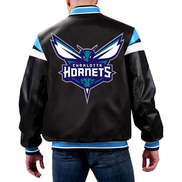 NBA Charlotte Hornets Leather Jacket for Men and Women in USA