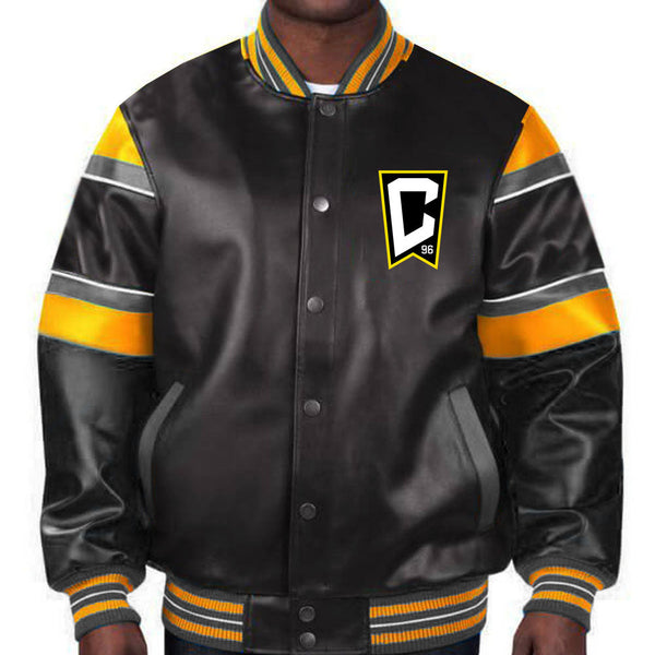 Authentic MLS Columbus Crew leather jacket for true fans in USA