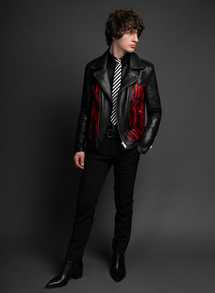 Fashionable Daytona leather jacket in striking colors in United state market